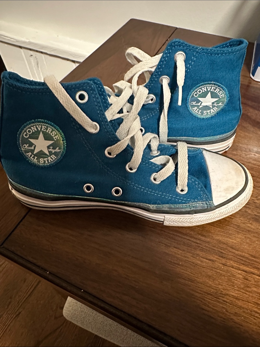 Converse Kids High Top Sneakers - Teal